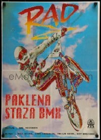 3f310 RAD Yugoslavian 20x28 1986 extreme sports BMX bike racing, Bill Allen, Loughlin, Walston!