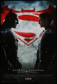 3g142 BATMAN V SUPERMAN advance DS 1sh 2016 Ben Affleck and Henry Cavill in title roles facing off!