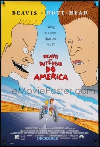 3g154 BEAVIS & BUTT-HEAD DO AMERICA int'l advance 1sh 1996 Mike Judge MTV delinquent cartoon!