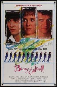 3g158 BENNY & JOON 1sh 1993 Johnny Depp, Mary Stuart Masterson, Quinn, romance on the brink!