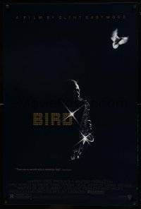 3g165 BIRD 1sh 1988 directed by Clint Eastwood, biography of jazz legend Charlie Parker!