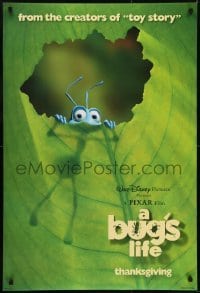 3g189 BUG'S LIFE advance DS 1sh 1998 Thanksgiving style, Disney, Pixar, great image!