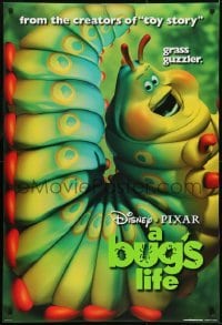 3g194 BUG'S LIFE teaser DS 1sh 1998 Walt Disney, Pixar CG cartoon, giant caterpillar!