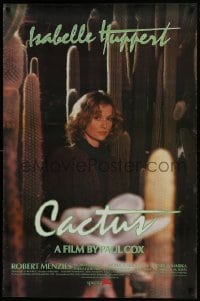 3g196 CACTUS 1sh 1986 great image of Isabelle Huppert in huge cactus patch!