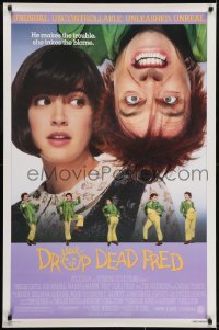 3g287 DROP DEAD FRED 1sh 1991 Phoebie Cates, Rik Mayall in the title role!