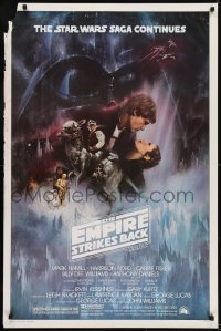 3g007 EMPIRE STRIKES BACK studio style 1sh 1980 classic Gone With The Wind style art by Kastel!