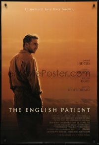 3g303 ENGLISH PATIENT DS 1sh 1997 Ralph Fiennes, in memory, love lives forever, Best Picture Winner!