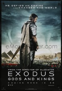 3g306 EXODUS: GODS & KINGS style J int'l teaser DS 1sh 2014 Christian Bale as Moses, Joel Edgerton!