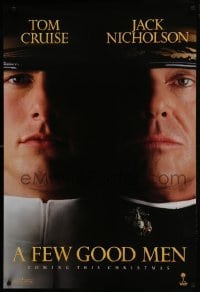 3g315 FEW GOOD MEN teaser 1sh 1992 best close up of Tom Cruise & Jack Nicholson!