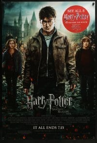 3g388 HARRY POTTER & THE DEATHLY HALLOWS PART 2 advance DS 1sh 2011 Radcliffe, Grint & Watson!