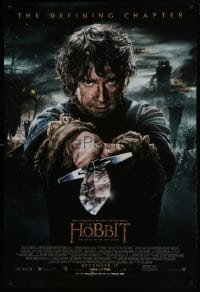 3g413 HOBBIT: THE BATTLE OF THE FIVE ARMIES advance DS 1sh 2014 Martin Freeman as Bilbo Baggins!