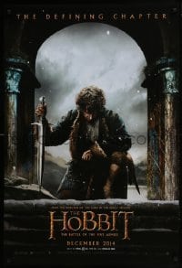 3g414 HOBBIT: THE BATTLE OF THE FIVE ARMIES teaser DS 1sh 2014 Martin Freeman as Bilbo Baggins!