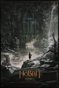 3g416 HOBBIT: THE DESOLATION OF SMAUG teaser DS 1sh 2013 cool image of Bilbo outside Erebor!