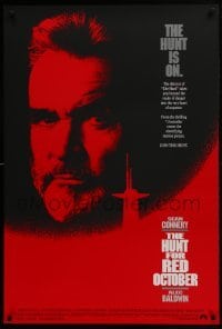 3g436 HUNT FOR RED OCTOBER int'l 1sh 1990 Russian military submarine captain Sean Connery!