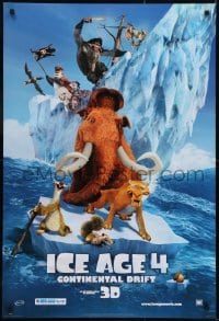3g438 ICE AGE: CONTINENTAL DRIFT style B int'l advance DS 1sh 2012 cute image, pirate flag!