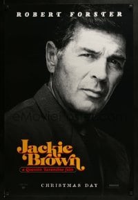 3g473 JACKIE BROWN teaser 1sh 1997 Quentin Tarantino, cool image of Robert Forster!