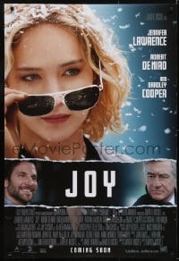 3g485 JOY style C int'l advance DS 1sh 2015 Robert De Niro, Jennifer Lawrence in the title role!