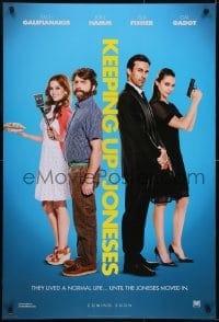 3g499 KEEPING UP WITH THE JONESES style B int'l teaser DS 1sh 2016 Hamm in the title role, top cast!