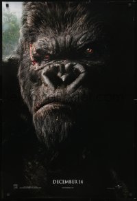 3g508 KING KONG teaser DS 1sh 2005 Peter Jackson, huge close-up portrait of giant ape!