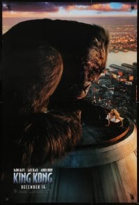 3g507 KING KONG teaser DS 1sh 2005 Naomi Watts & ape on rooftop of Empire State Building!