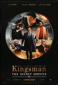 3g512 KINGSMAN: THE SECRET SERVICE style F int'l teaser DS 1sh 2014 Caine, Jackson, Firth, Marvel!