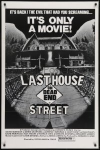 3g531 LAST HOUSE ON DEAD END STREET 1sh 1977 evil that had you screaming is back, it's only a movie