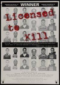 3g546 LICENSED TO KILL 26x37 1sh 1997 killers of homosexuals, creepy mugshot images!