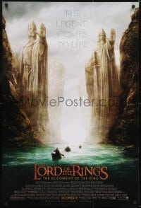 3g566 LORD OF THE RINGS: THE FELLOWSHIP OF THE RING advance 1sh 2001 J.R.R. Tolkien, Argonath!