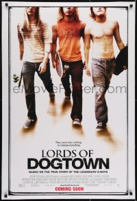 3g574 LORDS OF DOGTOWN int'l advance DS 1sh 2005 Emile Hirsch, Victor Rasuk, early skateboarders!