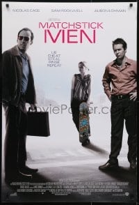 3g597 MATCHSTICK MEN int'l DS 1sh 2003 Nicolas Cage, Sam Rockwell, Alison Lohman!