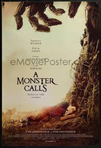 3g621 MONSTER CALLS advance DS 1sh 2016 Sigourney Weaver, voice of Liam Neeson as the Monster!