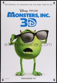 3g624 MONSTERS, INC. advance DS 1sh R2012 Disney & Pixar computer animated CGI cartoon!