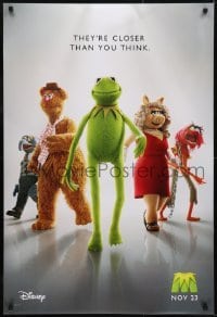3g639 MUPPETS teaser DS 1sh 2011 Kermit, Fozzie, Miss Piggy, they're closer than you think!