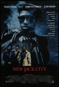 3g652 NEW JACK CITY DS 1sh 1991 Wesley Snipes, Ice-T, Mario Van Peebles, Judd Nelson