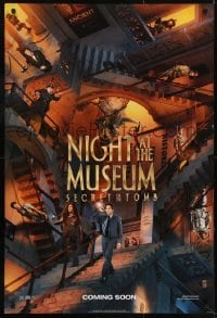 3g656 NIGHT AT THE MUSEUM: SECRET OF THE TOMB style A int'l teaser DS 1sh 2014 cool Escher parody!
