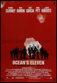 3g666 OCEAN'S 11 DS 1sh 2001 Steven Soderbergh, George Clooney, Matt Damon, Brad Pitt