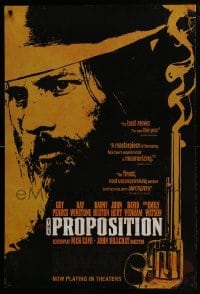 3g704 PROPOSITION 1sh 2006 art of Guy Pearce & smoking gun, screenplay by Nick Cave!