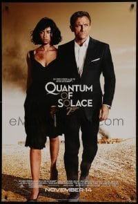 3g713 QUANTUM OF SOLACE advance 1sh 2008 Daniel Craig as James Bond, sexy Olga Kurylenko!