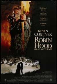3g731 ROBIN HOOD PRINCE OF THIEVES 1sh 1991 cool image of Kevin Costner, for the good of all men!