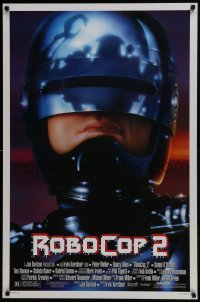 3g732 ROBOCOP 2 1sh 1990 cyborg policeman Peter Weller, sci-fi sequel!