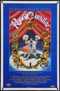 3g734 ROBOT CARNIVAL 1sh 1990 Roboto Kanibauru, nine different shorts, anime, cool blue art design!
