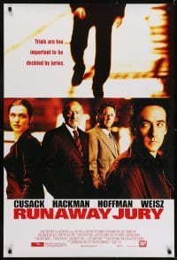 3g743 RUNAWAY JURY style B 1sh 2003 John Cusack, Gene Hackman, Dustin Hoffman, Rachel Weisz!