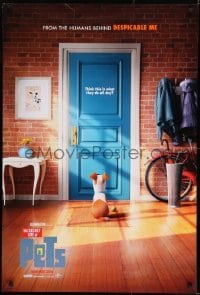 3g755 SECRET LIFE OF PETS advance DS 1sh 2016 Summer style, dog sitting behind door with ball!
