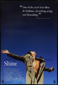 3g768 SHINE DS 1sh 1996 Australian biography of pianist David Helfgott starring Geoffrey Rush!
