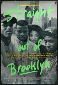 3g850 STRAIGHT OUT OF BROOKLYN 1sh 1991 Matty Rich's tale of growing up black in New York City!