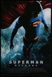 3g863 SUPERMAN RETURNS advance DS 1sh 2006 06.30 style, Bryan Singer, image of Routh in space!
