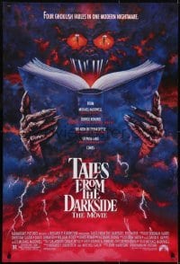 3g867 TALES FROM THE DARKSIDE 1sh 1990 George Romero & Stephen King, creepy art of demon!