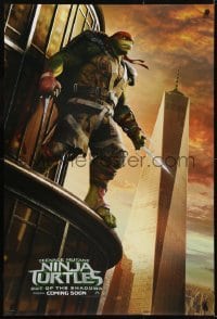 3g872 TEENAGE MUTANT NINJA TURTLES OUT OF THE SHADOWS int'l teaser DS 1sh 2016 image of Raphael!