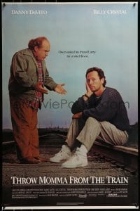 3g888 THROW MOMMA FROM THE TRAIN 1sh 1987 Danny DeVito asks Billy Crystal for a favor!