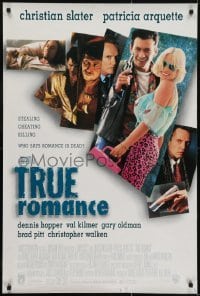 3g909 TRUE ROMANCE 1sh 1993 Christian Slater, Patricia Arquette, by Quentin Tarantino!